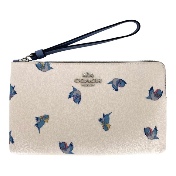 Coach x Disney Cinderella Blue Birds Wristlet - Picture 1 of 9